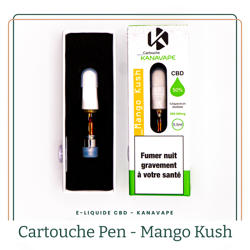 Cartouches CBD Full Spectrum - Mango Kush 50% CBD