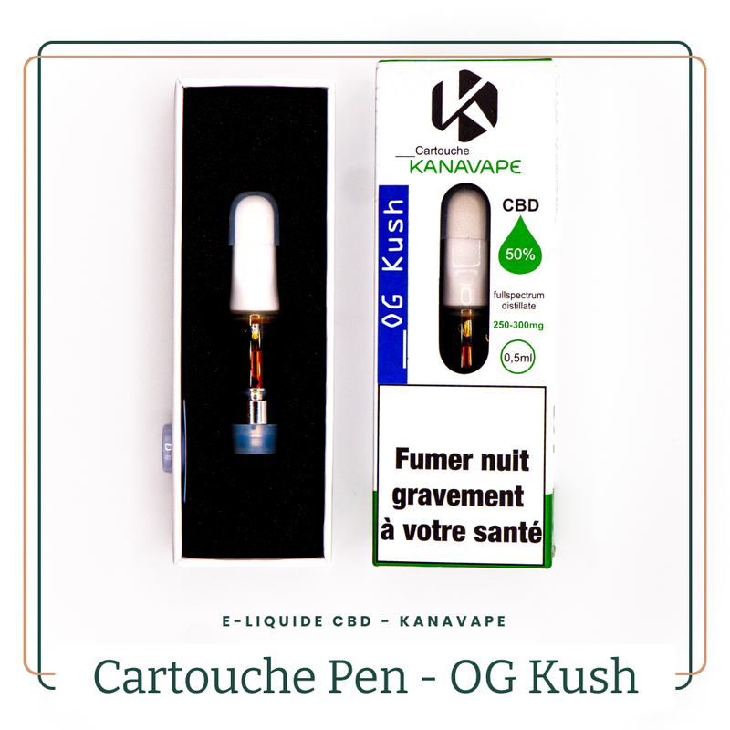 Cartouches CBD Full Spectrum - OG Kush 50% CBD